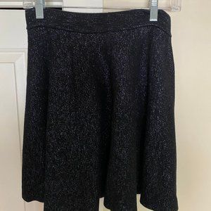 Express medium sparky black skirt